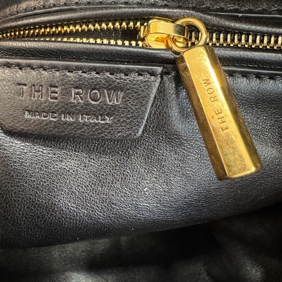 THE ROW Leather Angy Shoulder Bag in Black - Picture 13 of 16